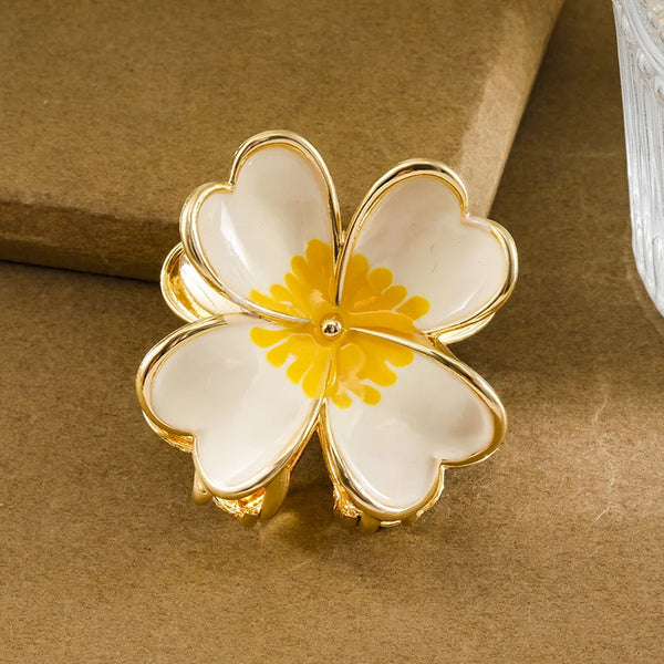Flower Hair Clip Bohemian Autumn Winter Women's Hair Accessory Egg-Shaped Plant Tail Hair Clip