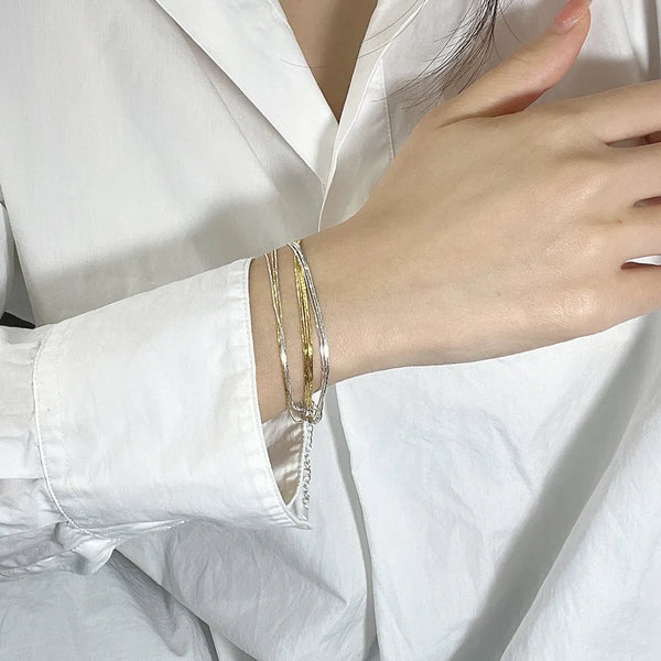 925 Sterling Silver Bracelets Retro