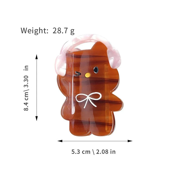Cute Cartoon KT Cat Hair Clips Acetate Hair Accessories For Girls Students Colorful Cat Hair Grips Stylish Classic Cute