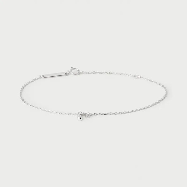 Simple Style Ball Bracelet For Unisex, Made of 925 Sterling Silver with Electroplated Gold Plating