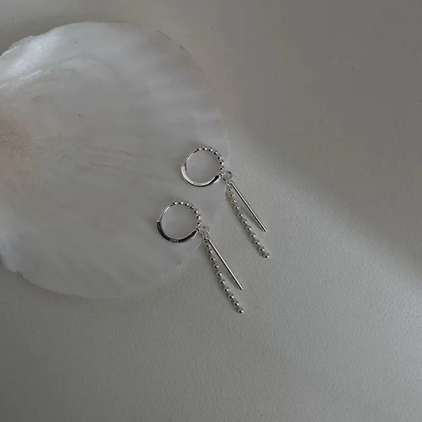 Geometric Drop Earrings For Women in 925 Sterling Silver with Electroplated 18K Gold Plating, Stud Earrings
