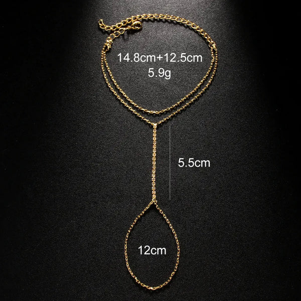 Geometric Bracelets for Women in 304 Stainless Steel with Rhinestones and Alloy Pendants, Perfect for Travel
