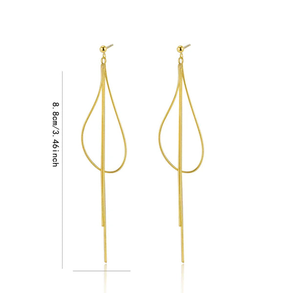 1 Pair 925 Sterling Silver Tassel 925 sterling silver Threader Earrings
