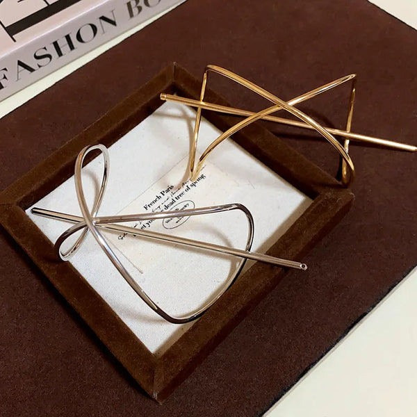 Women's Simple Style Geometric Alloy Plating Hairpin