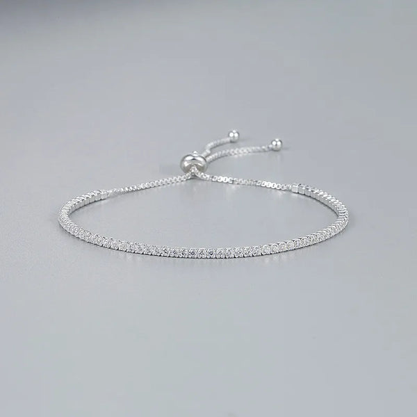 925 Sterling Silver Bracelets Casual Modern Style Simple Style