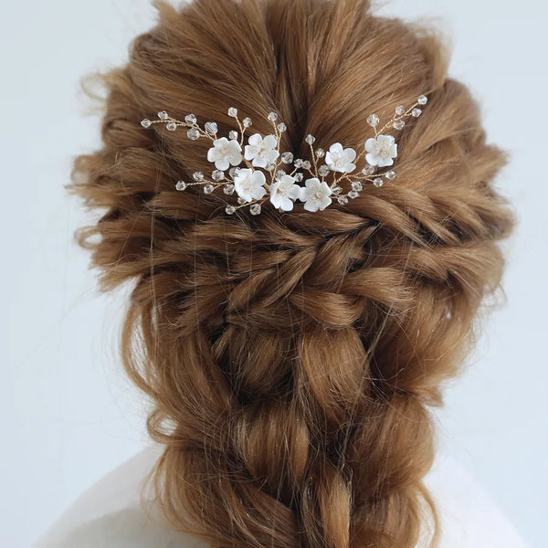 Sweet Handmade Ceramic Wedding Accessory for Women, 1 Piece, Suitable for All Seasons