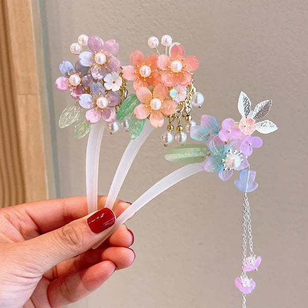 Women's Elegant Classical Flower Alloy Hair Sticks