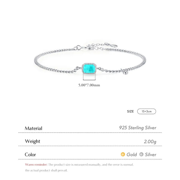 925 Sterling Silver Bracelets Elegant Simple Style