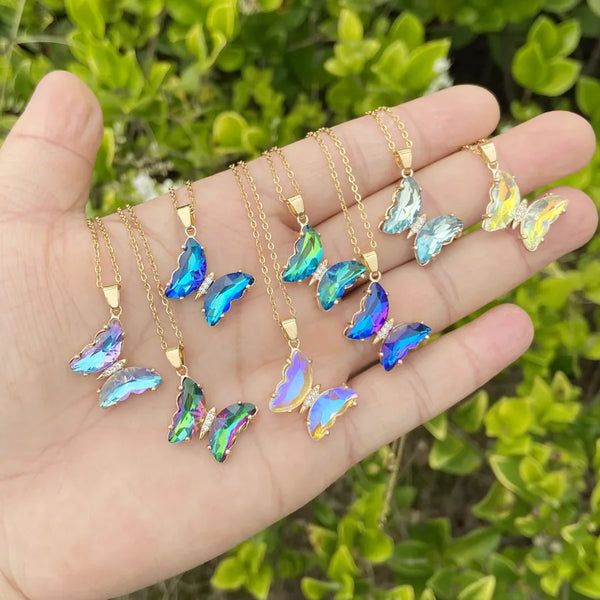 Wholesale Fashion Butterfly Copper Plating 18K Gold Plated No Inlaid