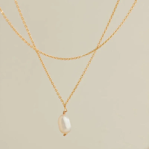 Wholesale Jewelry IG Style Simple Style Geometric 316L Stainless Steel  18K Gold Plated Pendant Necklace