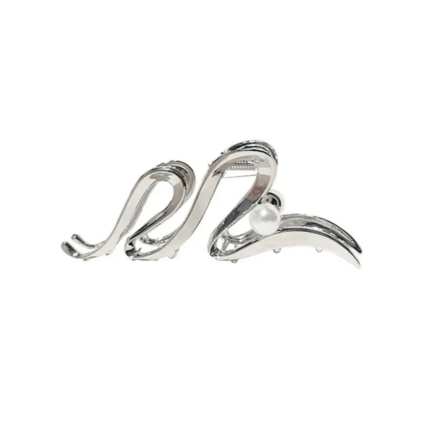 korean style geometric alloy plating hair claws