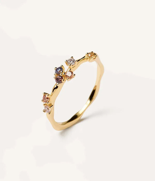 925 Sterling Silver Zircon Geometric Rings