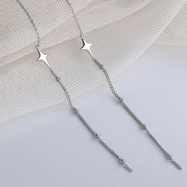 1 piece simple style star copper ear line