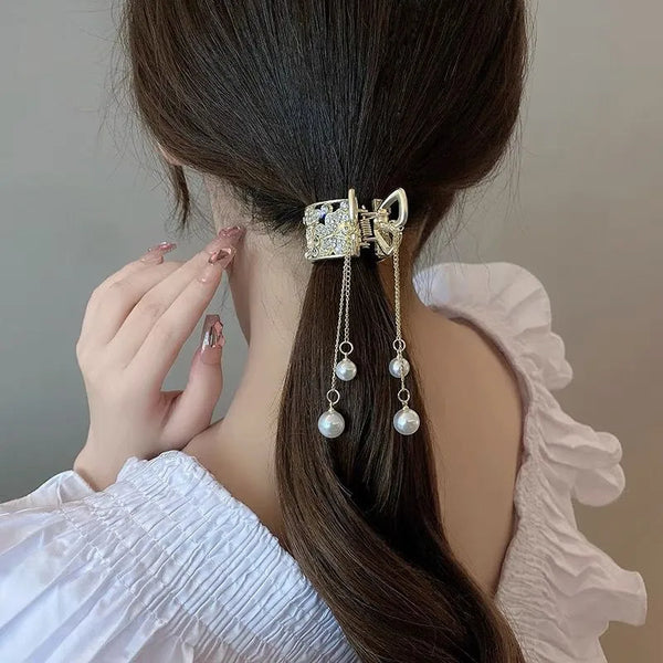 Modern Style Tassel Hairpin made of Durable Zinc Alloy for Elegant Hair Accessories