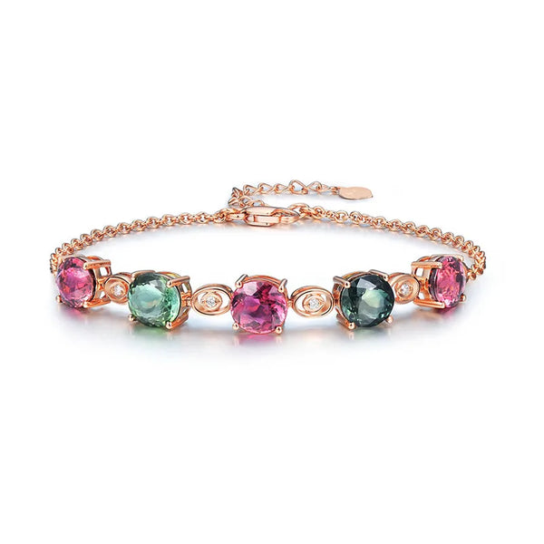 fashion square copper inlay artificial gemstones bracelets