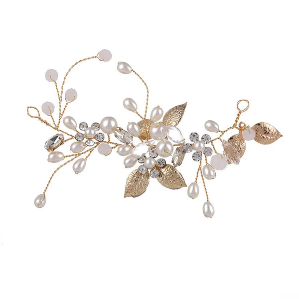 sweet flower artificial pearl hair band