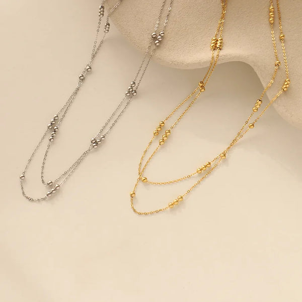 201 Stainless Steel Gold Plated Casual Simple Style Plating Round Pendant Necklace
