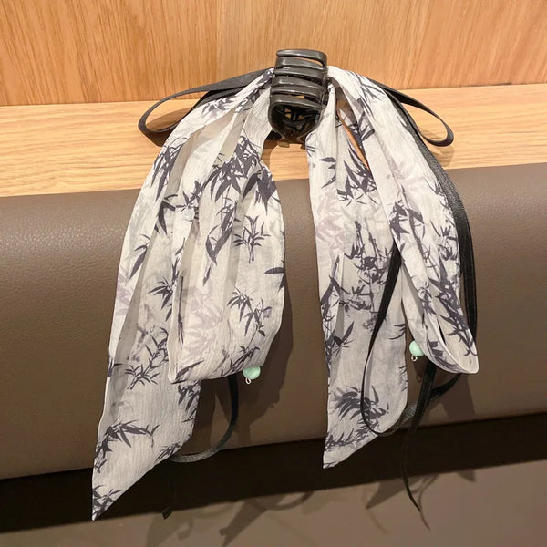 Elegant Lady Women's Bow Knot Cloth Hair Claws