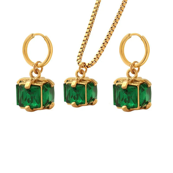 Baroque Style Geometric 304 Stainless Steel 18K Gold Plated Earrings