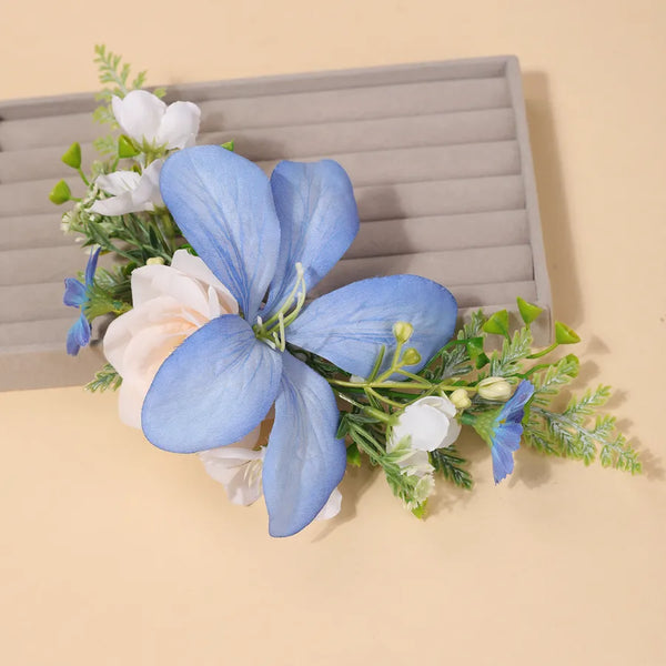 Sweet Flowers Hairpin made of Polyester, a charming hair accessory perfect for adding a delicate touch