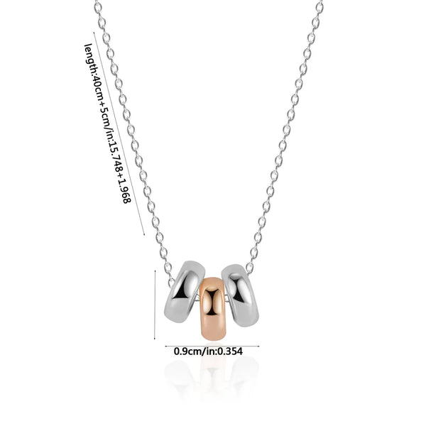 925 Sterling Silver Geometric Pendant Necklace