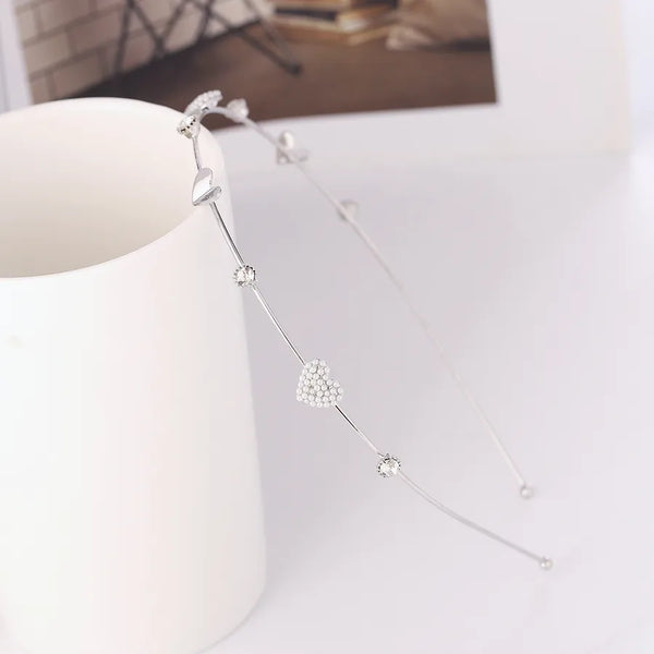 simple style cherry alloy plating hair band 1 piece