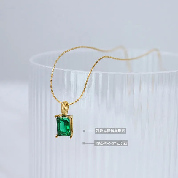 Wholesale Jewelry Ethnic Style Geometric 304 Stainless Steel 18K Gold Plated Plating Pendant Necklace