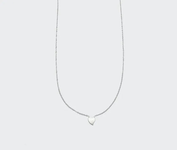 Wholesale Jewelry IG Style Simple Style Heart Shape 304 Stainless Steel Titanium Steel 18K Gold Plated Necklace