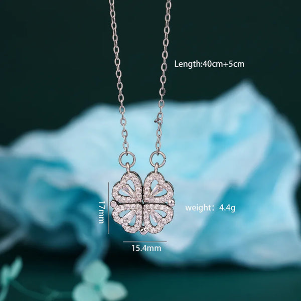 304 Stainless Steel Copper Heart Shape Pendant Necklace