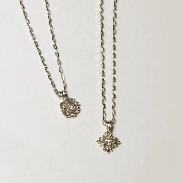 925 Sterling Silver Natural White Crystal Necklace Classic Simple Shiny Night Sky Star Jewelry Geometric Pendant Suitable for Women