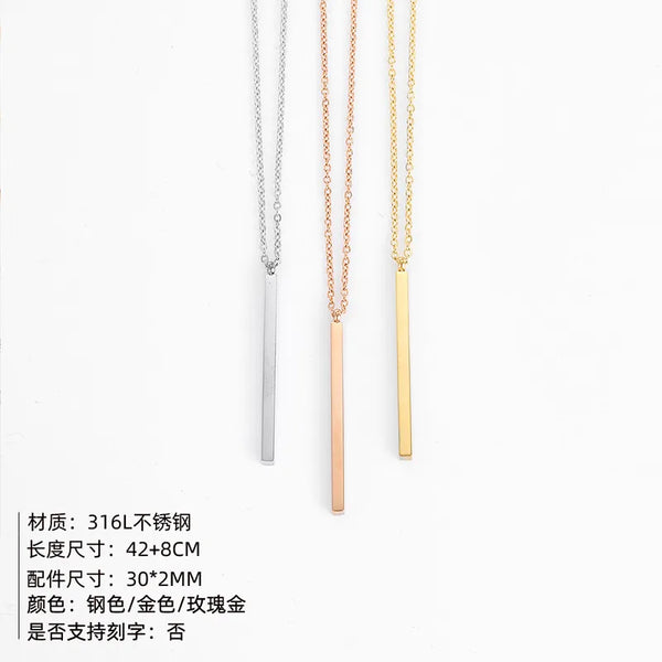 Stainless Steel 14K Gold Plated Fashion Plating Geometric Necklace