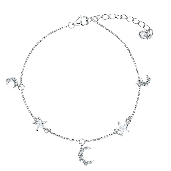 925 Sterling Silver Bracelets Elegant Romantic Sweet