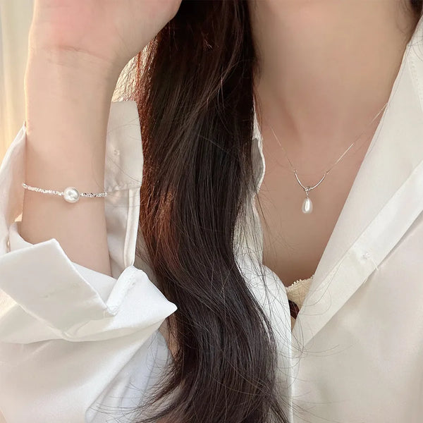 Simple Style Knot Necklace for Women in 925 Sterling Silver with Box Chain