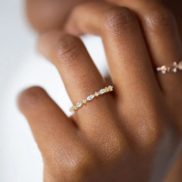 S925 Sterling Silver Simple Fashionable Ring For Women Elegant Minimalist Band Geometric Shape U-Design Trendy Jewelry Accessory