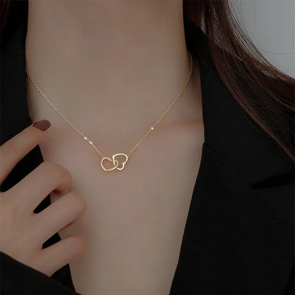 Lady Heart Shape Titanium Steel Wholesale Pendant Necklace