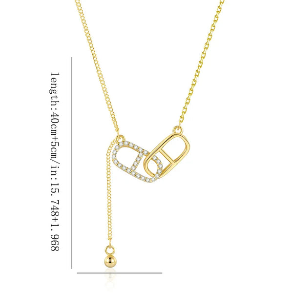 925 Sterling Silver Pig Nose Necklace Women's Fashionable Streetwear Birthday Gift For Best Friend Retro Style Cable Chain