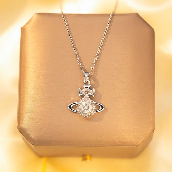 Titanium Steel Non-Fading Necklace For Women High-End Versatile Fashionable Geometric Animal Heart Shaped Design Jewelry Accessory