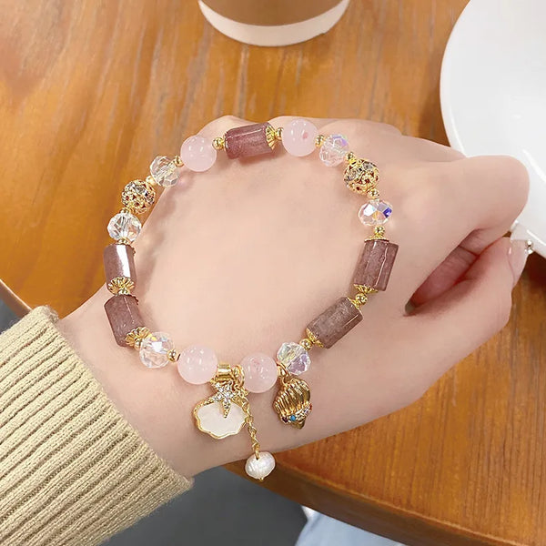 1 piece sweet star crystal plating women's bracelets