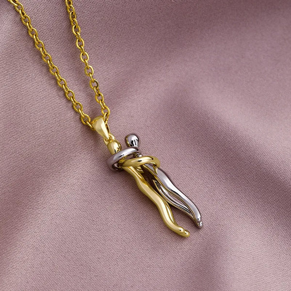 Wholesale Fashion Geometric 304 Stainless Steel Copper 18K Gold Plated No Inlaid Necklace