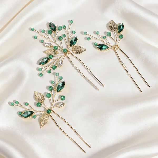 Luxurious Leaves Topsy Tail Tool Hair Accessory in Alloy Material