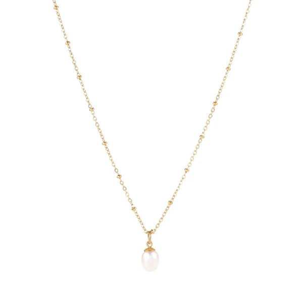 Wholesale Jewelry Casual Simple Style Round Stainless Steel Freshwater Pearl Gold Plated Polishing Plating Inlay Pendant Necklace