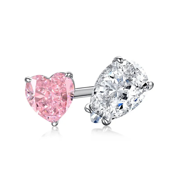 925 Sterling Silver Zircon Water Droplets Heart Shape Bow Knot Rings 925 Sterling Silver Rings