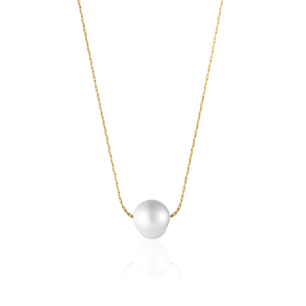 304 Stainless Steel Simple Style Shiny Polishing Plating Solid Color Pendant Necklace