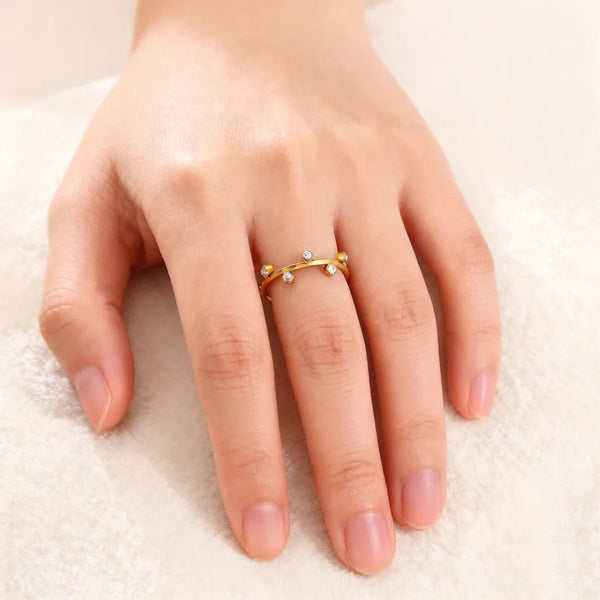 Unique Open Ring For Women New  Fashion Versatile Leaf Design Copper Material Luxury Style For Daily Commuting Wear