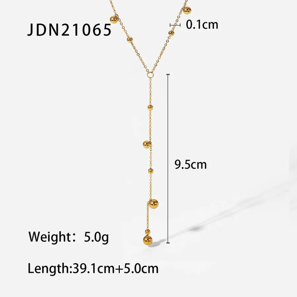 Wholesale Jewelry Simple Style IG Style Geometric Titanium Steel Plating Stainless Steel Necklaces