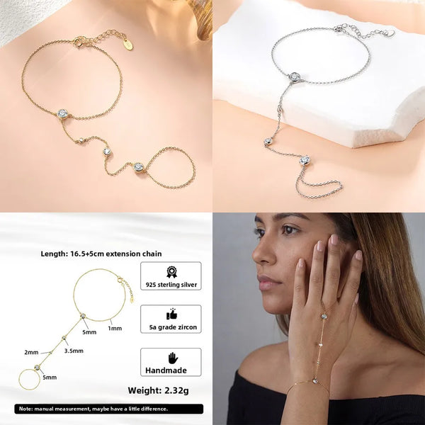 Polka Dots Bracelet For Women in 925 Sterling Silver, Available in Silver