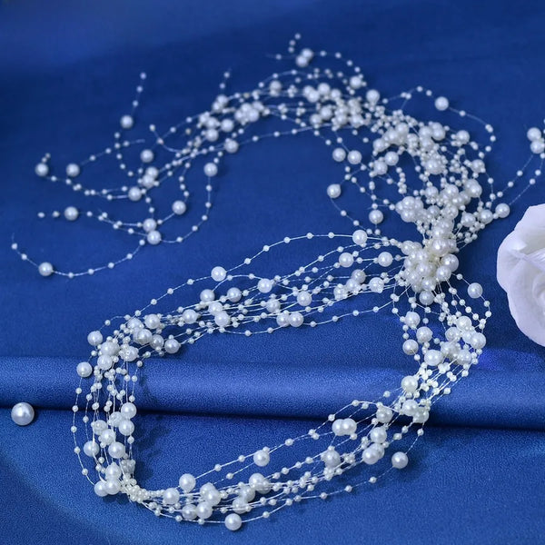 Bridal Bohemian Headband Vintage European Pearl Hair Accessory Women's Wedding Hair Ornament