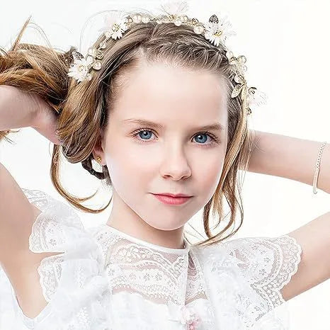 Elegant New Style Wedding Headband Super Fairy Tale Flower Crown Bridal Hairband Sweet New Bride Headwear Accessory